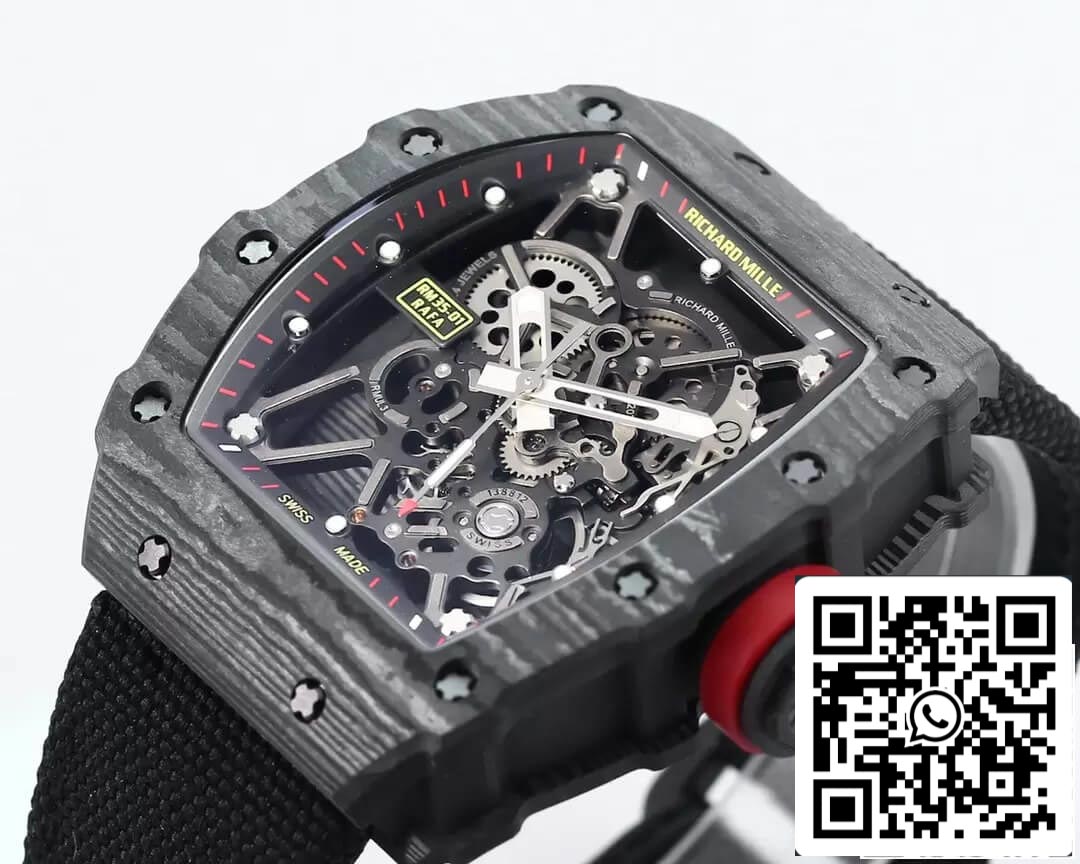 Custodia in fibra di carbonio nera Richard Mille RM35-01 1: 1 Best Edition BBR Factory