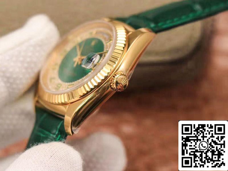 Rolex Day-Date 118138 1:1 Best Edition esfera verde con diamantes suizo ETA2836