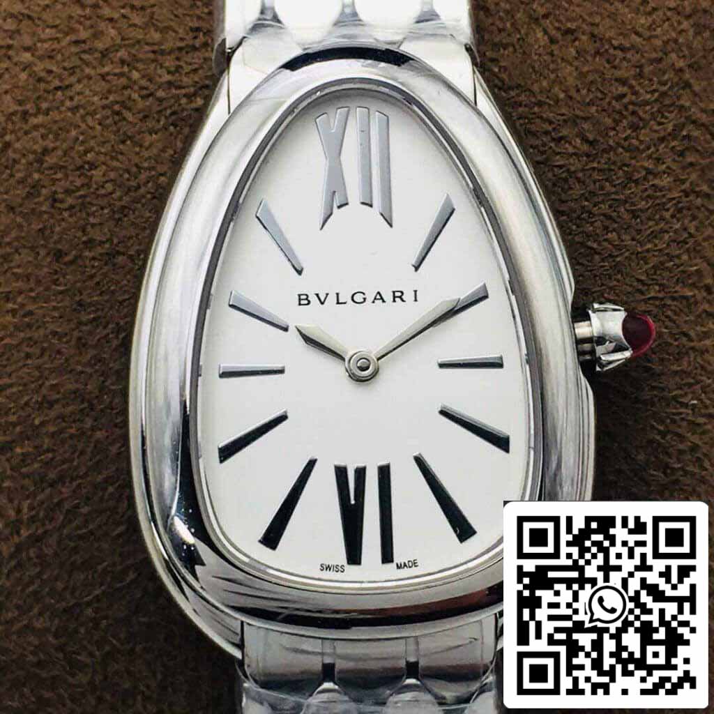 Bvlgari Serpenti 103141 1:1 Mejor edición BV Factory esfera plateada blanca