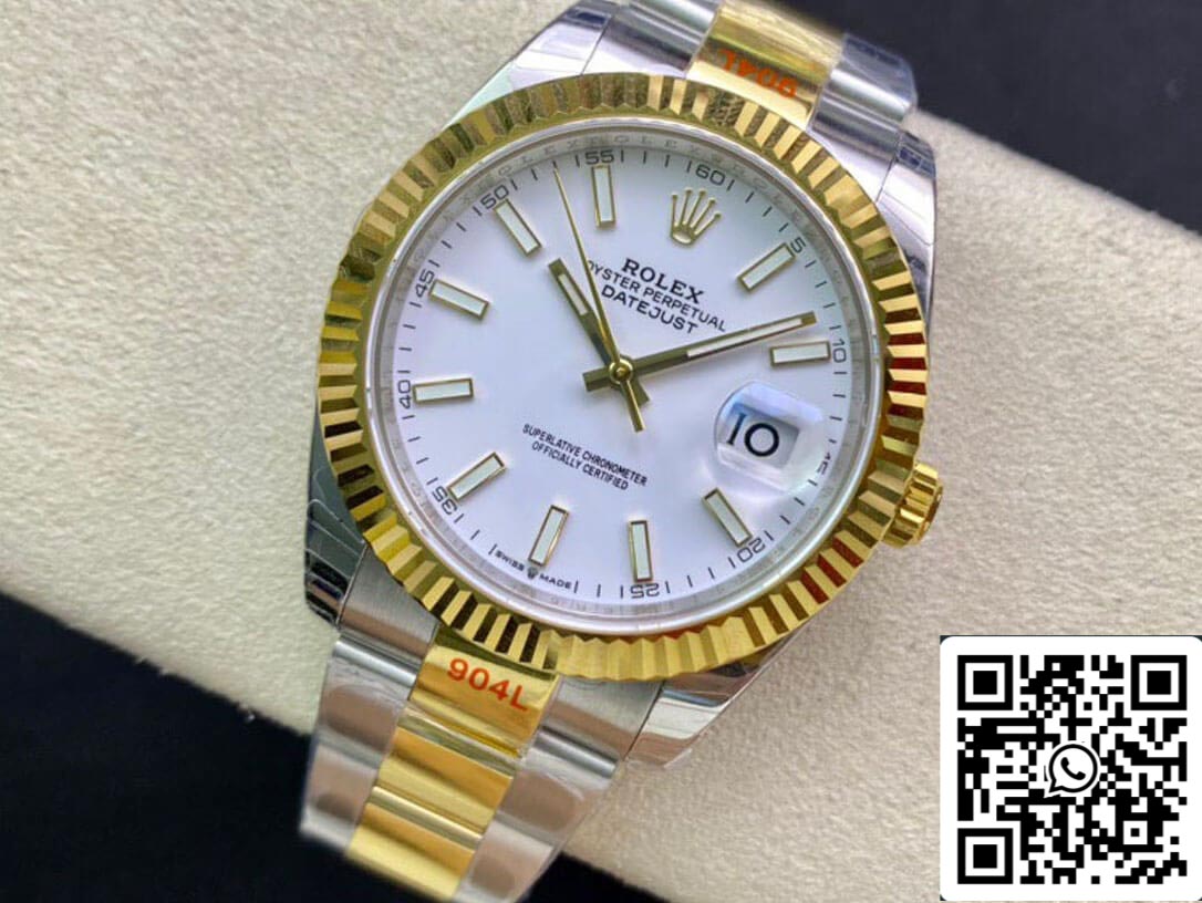 Rolex Datejust M126333-0015 1:1 Best Edition EW Factory White Dial