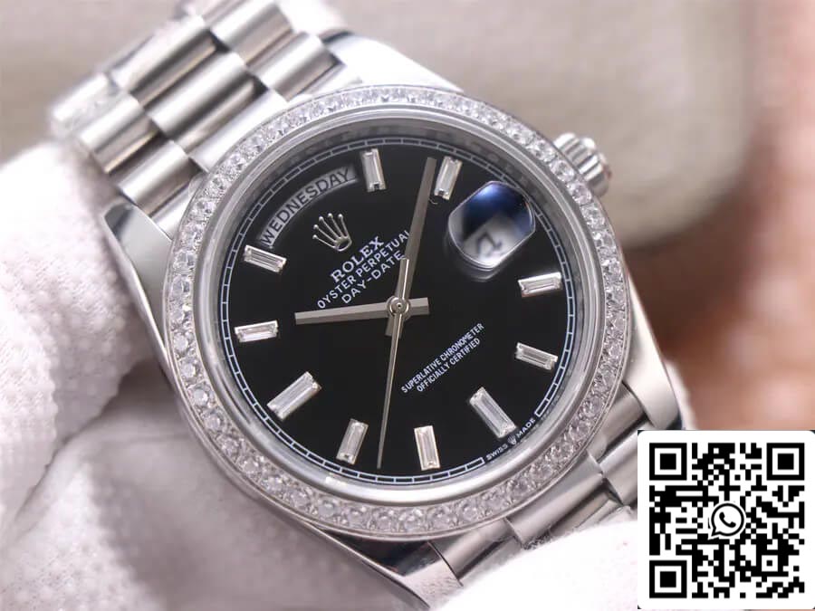 Rolex Day Date M228349RBR-0003 1:1 Best Edition EW Factory quadrante nero