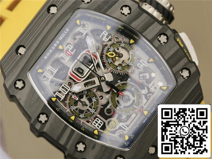 Richard Mille RM11-03 1:1 Mejor Edición KV Factory Fibra de Carbono