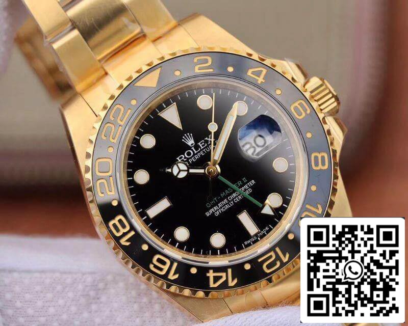 Rolex GMT Master II 116718 40mm EW Factory 1:1 Best Edition Swiss ETA2836 Black Dial