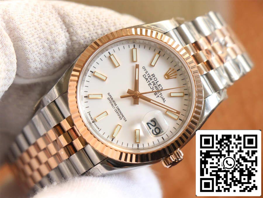 Rolex Datejust M126231-0017 1:1 Mejor edición EW Factory esfera blanca