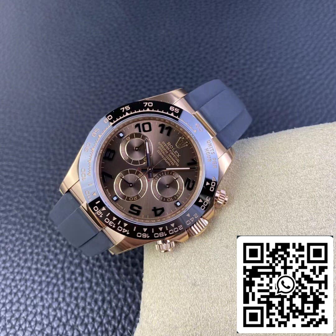 Rolex Cosmograph Daytona M116515LN-0015 1:1 Best Edition Clean Factory V3 Cinturino in caucciù