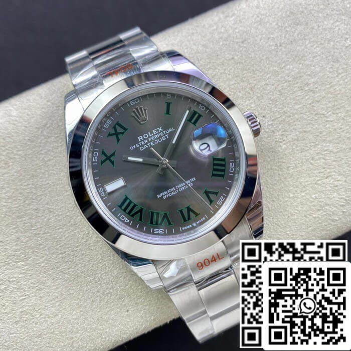 Rolex Datejust M126300-0013 41MM 1:1 Best Edition EW Factory quadrante grigio scuro