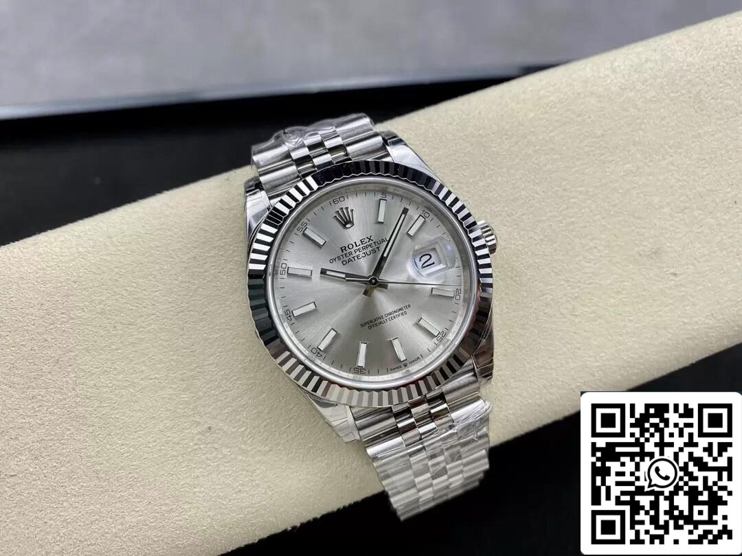 Rolex Datejust M126334-0004 1:1 Mejor edición VS esfera plateada de fábrica