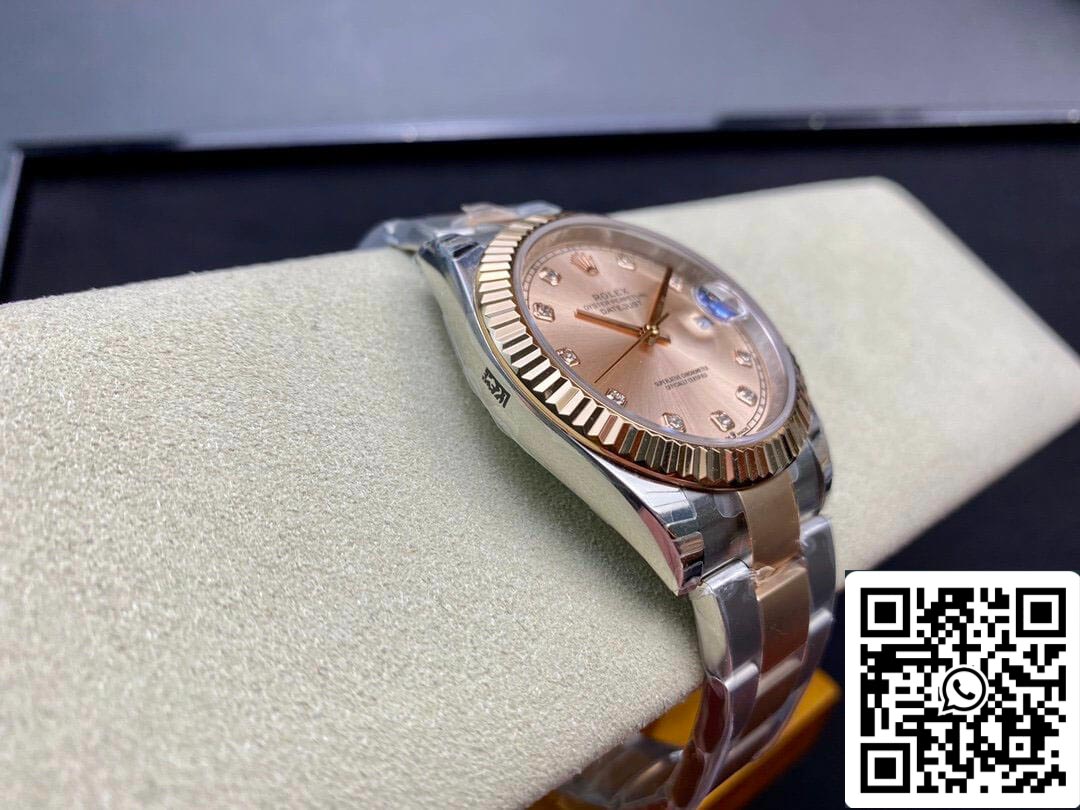 Rolex Datejust M126331-0007 41MM 1:1 Mejor edición EW Factory V3 esfera rosa