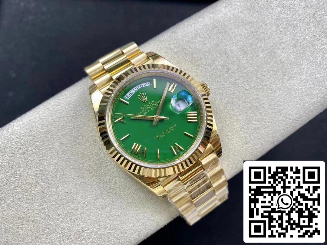 Rolex Day Date M228238-0061 1:1 Best Edition EW Factory Quadrante verde