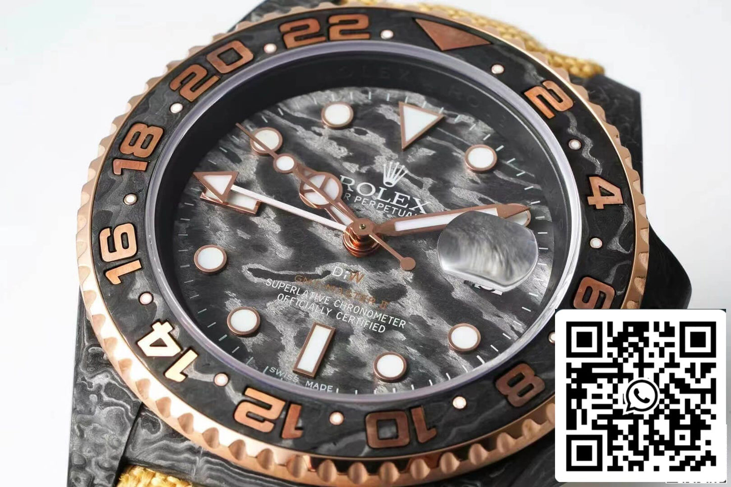 Rolex GMT-MASTER II Diw 1:1 Best Edition Cinturino in tessuto marrone