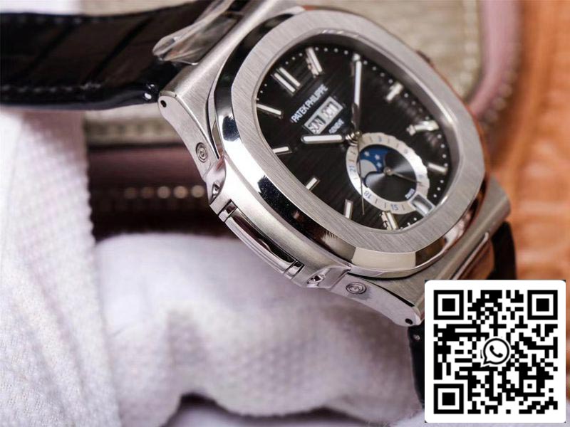 Patek Philippe Nautilus 5726A-001 1:1 Mejor edición PF Factory Correa negra Suiza ETA324