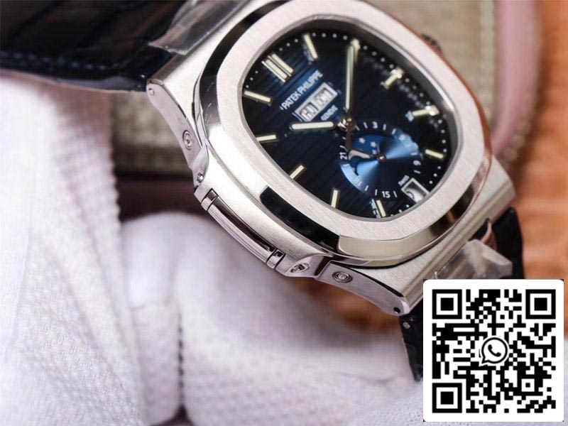 Patek Philippe Nautilus 5726/1A-014 1:1 Mejor edición PF Factory Correa negra Suiza ETA324