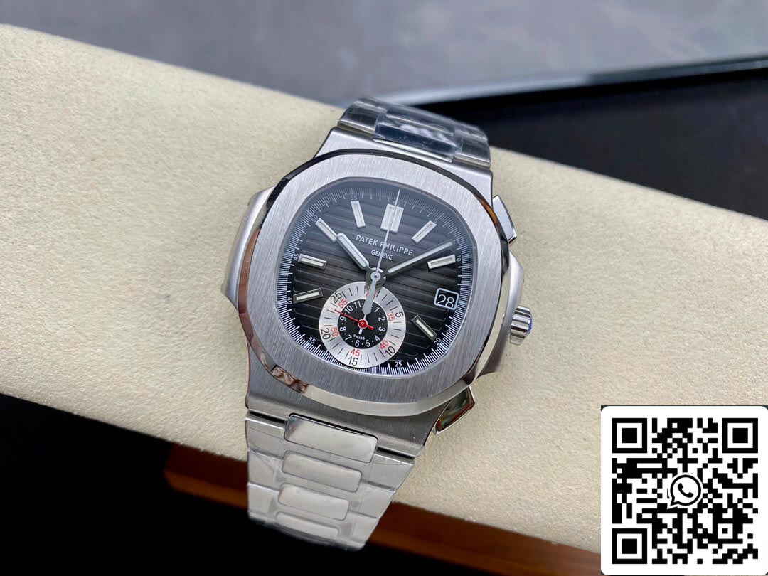 Patek Philippe Nautilus 5980/1A-014 1:1 Mejor Edición PPF Esfera Negra de Fábrica