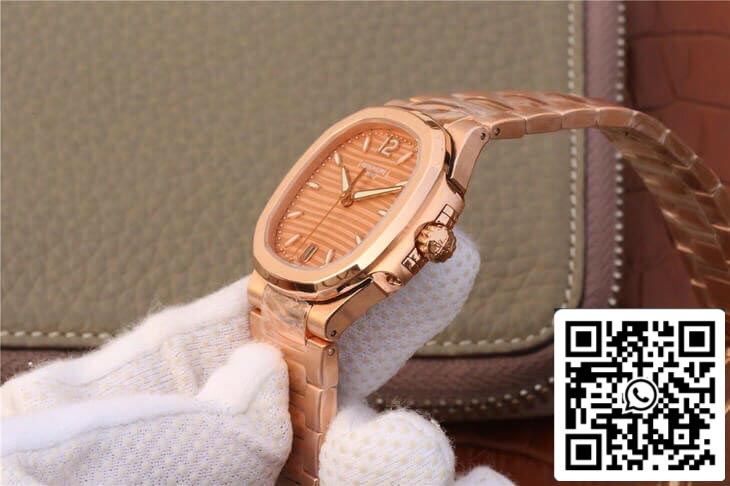 Patek Philippe Nautilus Ladies 7118-1R-010 1:1 Best Edition PF Factory Rose Gold