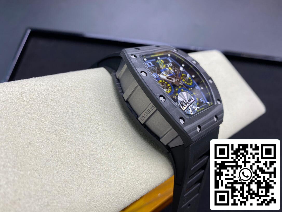 Richard Mille RM-011 1:1 Mejor Edición KV Factory Fibra de Carbono