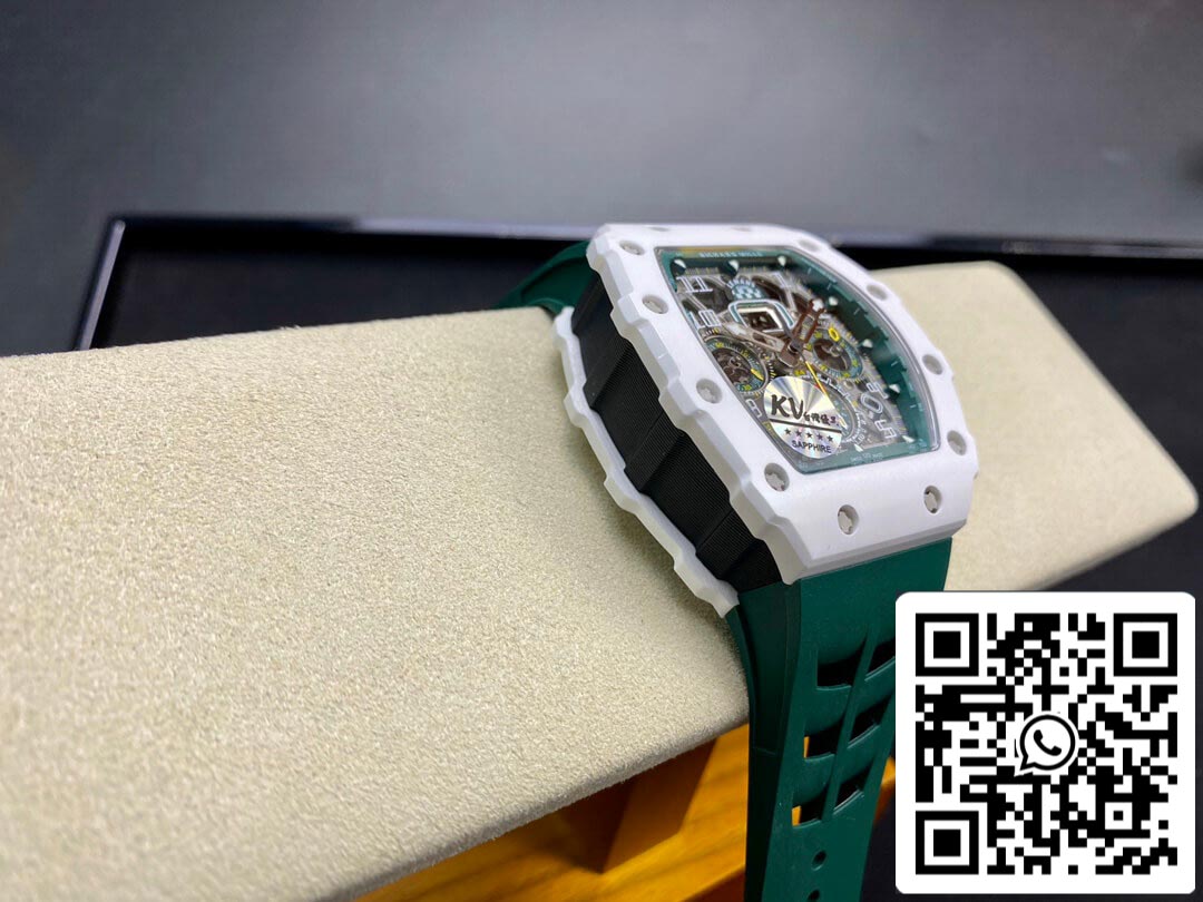 Richard Mille RM011-03 1:1 Best Edition KV Factory Green Strap