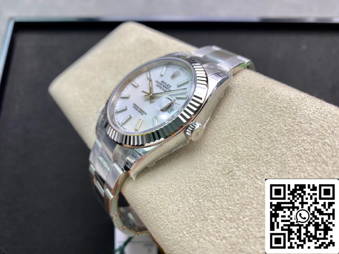 Rolex Datejust M126334-0009 41 mm Correa Jubilee VS Acero inoxidable de fábrica