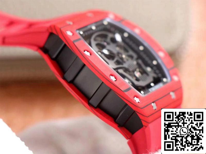 Richard Mille RM052-01 1:1 Best Edition JB Factory Tourbillon svizzero in ceramica rossa