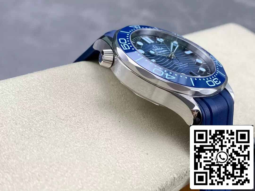 Omega Seamaster Diver 300M 210.32.42.20.03.002 Cinturino in caucciù Summer Blue 1: 1 Best Edition VS Factory