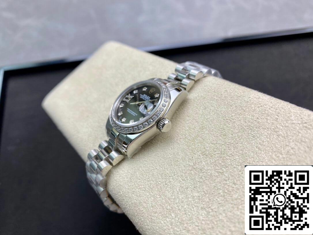 Rolex Datejust 28MM 1:1 Mejor edición BP Factory Conjunto de diamantes Esfera negra