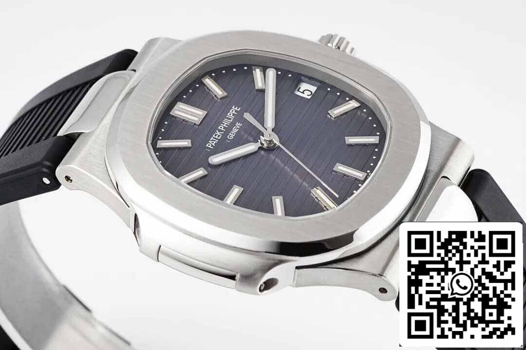 Patek Philippe Nautilus 5711 1:1 Mejor edición PPF Factory Correa de caucho negra