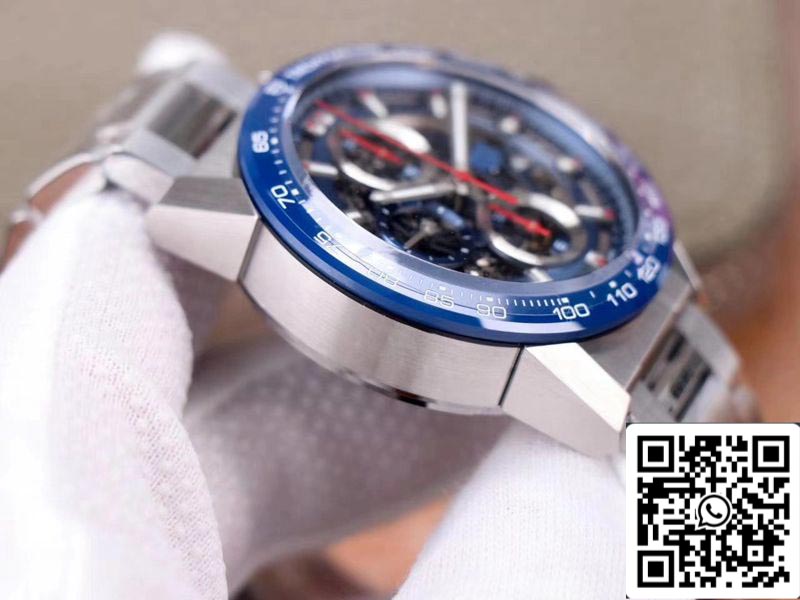 Tag Heuer Carrera Calibre Heuer 01 CAR201T.BA0766 Cronógrafo 1:1 Mejor Edición XF Factory Esfera Azul Calibre Suizo 01