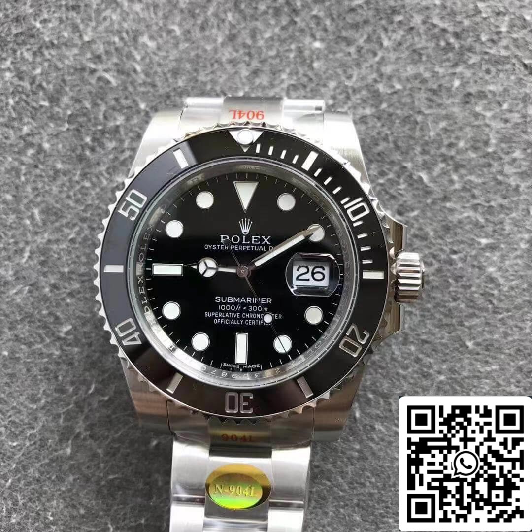 Rolex Submariner 116610LN 1:1 Best Edition Noob Factory V12 quadrante nero