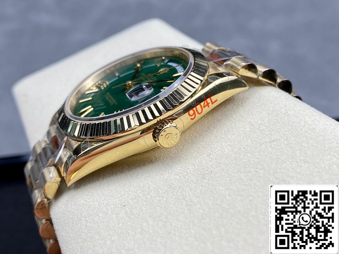 Rolex Day Date M228238-0061 1:1 Mejor edición GM Factory esfera verde