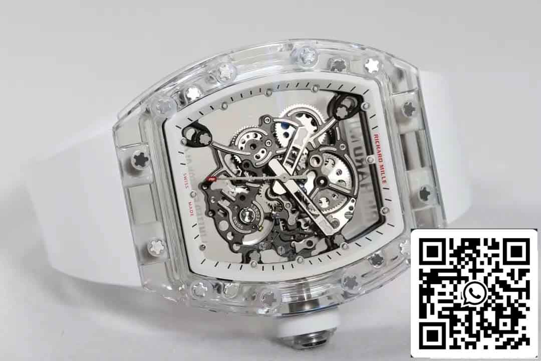 Richard Mille RM055 La mejor correa de caucho RM Factory edición 1:1