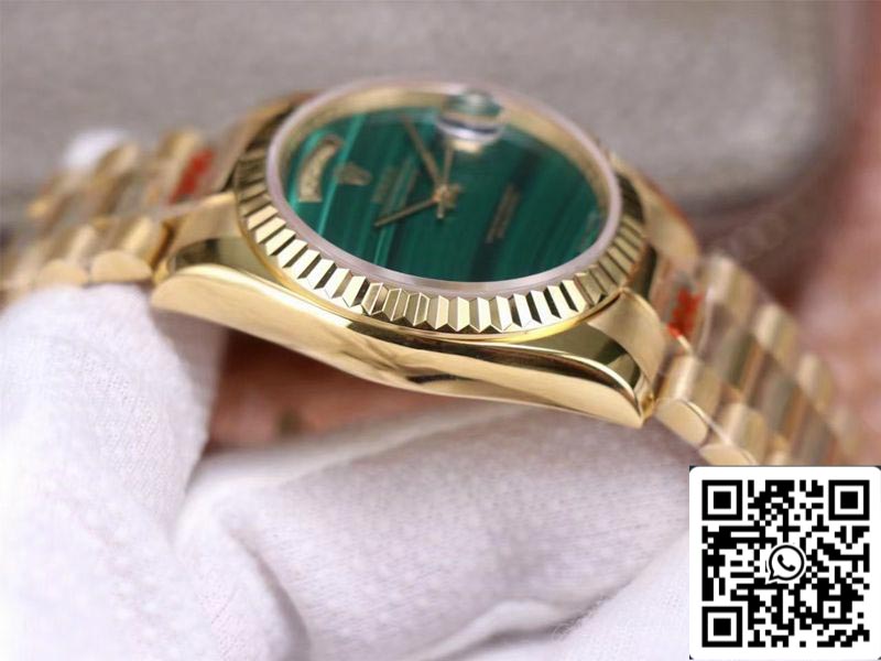 Rolex Day Date President 18238 1:1 Mejor Edición Malaquita Esfera Verde Movimiento Suizo