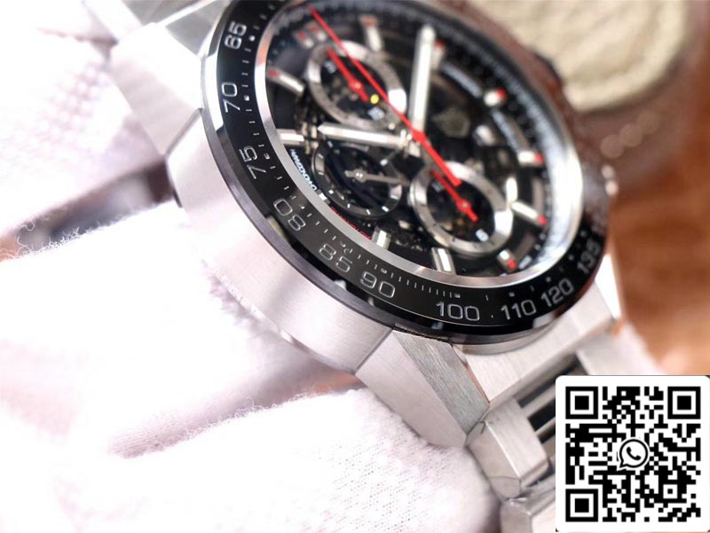 TAG Heuer Carrera CAR2A1W.BA0703 1:1 Mejor Edición XF Factory Esfera Negra Suiza HEUER 01