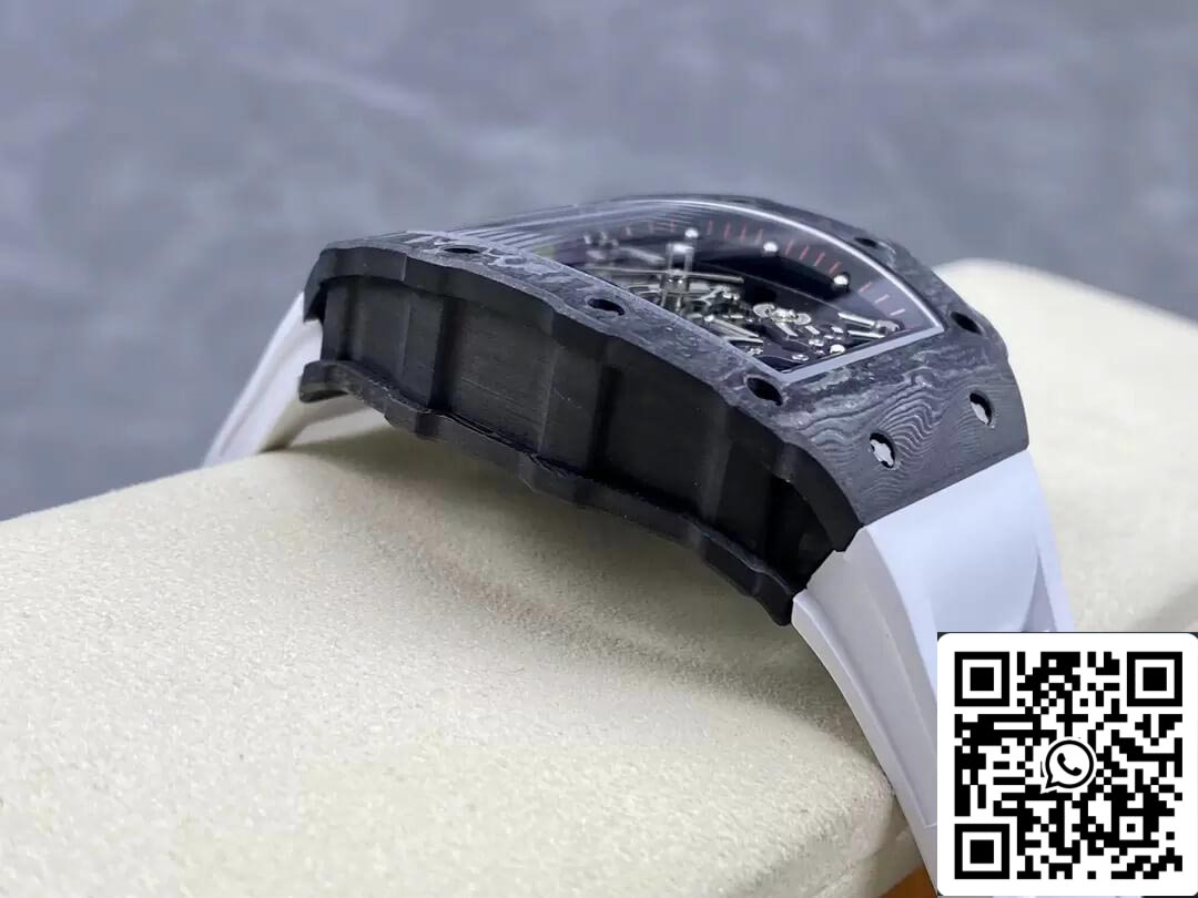 Richard Mille RM35-02 1: 1 Best Edition T + cinturino bianco in fibra di carbonio di fabbrica