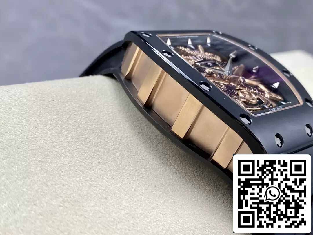 Richard Mille RM47 1:1 Mejor Edición YS Factory Tourbillon Esfera Esqueleto