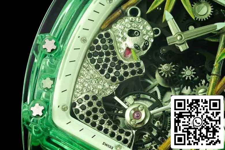 Richard Mille RM26-01 Tourbillon Migliore edizione 1: 1 Custodia trasparente verde fabbrica RM