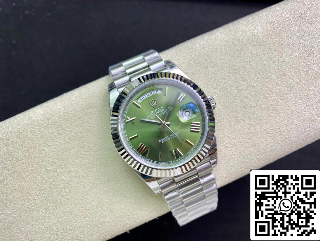 Rolex Day Date M228239-0033 1:1 Best Edition EW Factory quadrante verde oliva