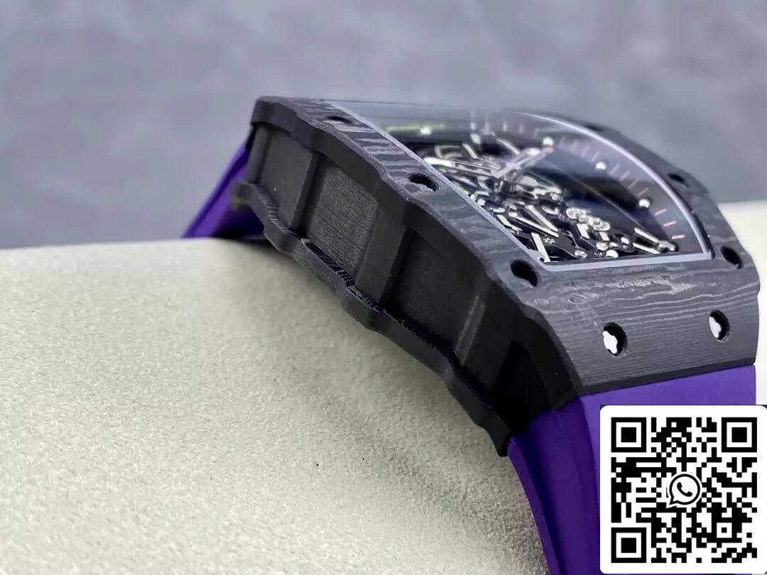 Richard Mille RM35-02 1:1 Best Edition T+ Factory NTPT Carbon Fiber Purple Strap