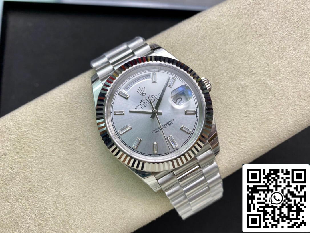 Rolex Day Date M228239-0003 1:1 Mejor Edición EW Factory Oro Blanco