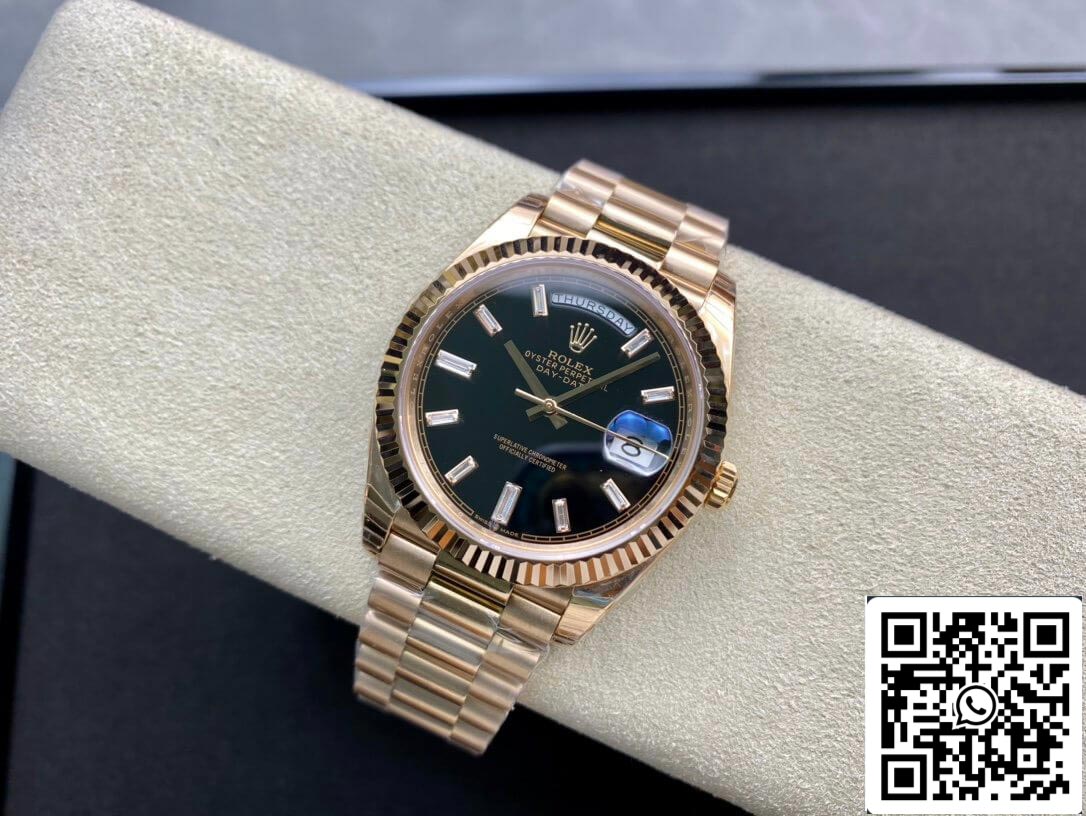 Rolex Day Date 228238a 1:1 Best Edition EW Factory V2 Black Dial