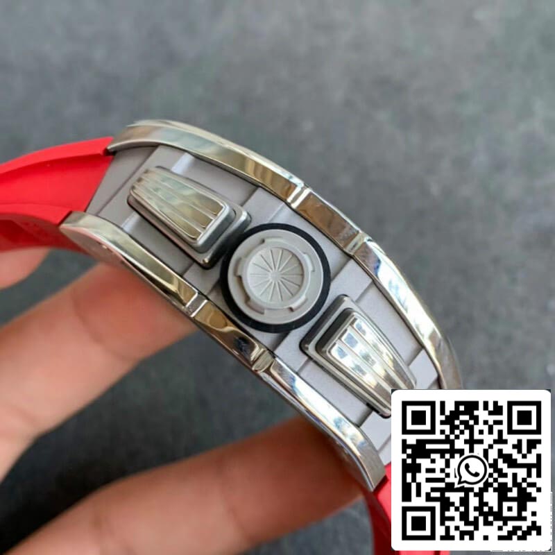 Richard Mille RM011 1:1 Best Edition KV Factory Red Rubber Strap