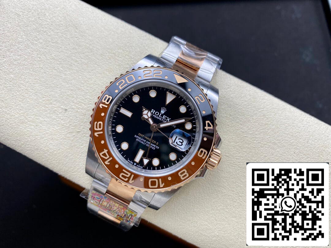 Rolex GMT Master II M126711chnr-0002 1:1 Best Edition Clean Factory Black Dial