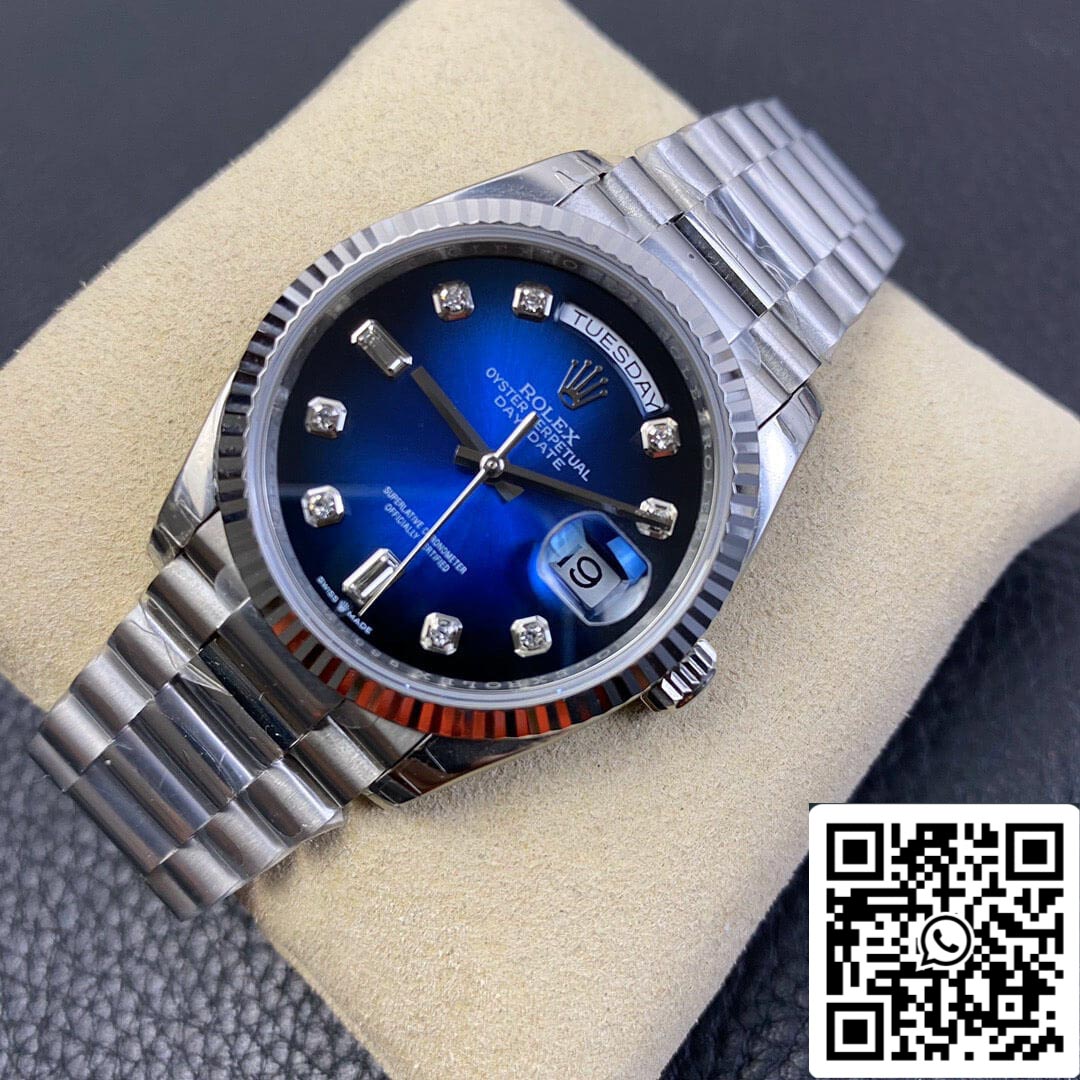 Rolex Day Date M128239-0023 1:1 Best Edition EW Factory Gradient Blue Dial