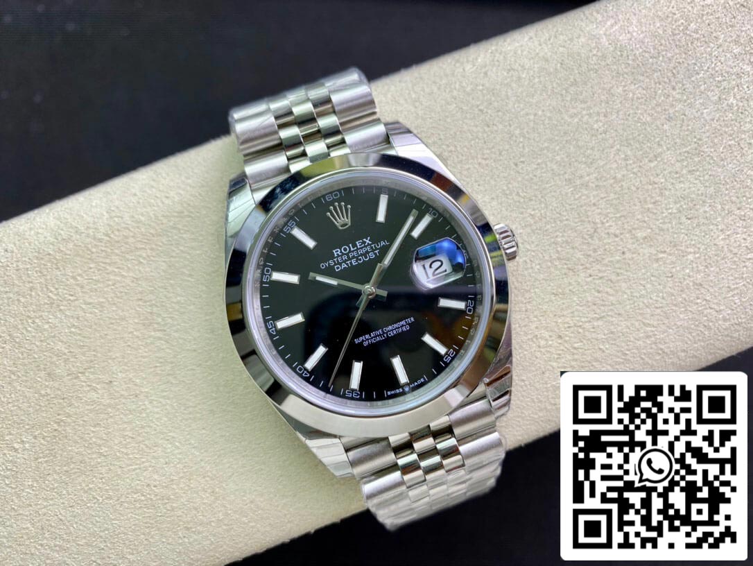 Rolex Datejust M126300-0012 1:1 Mejor edición EW Factory esfera negra