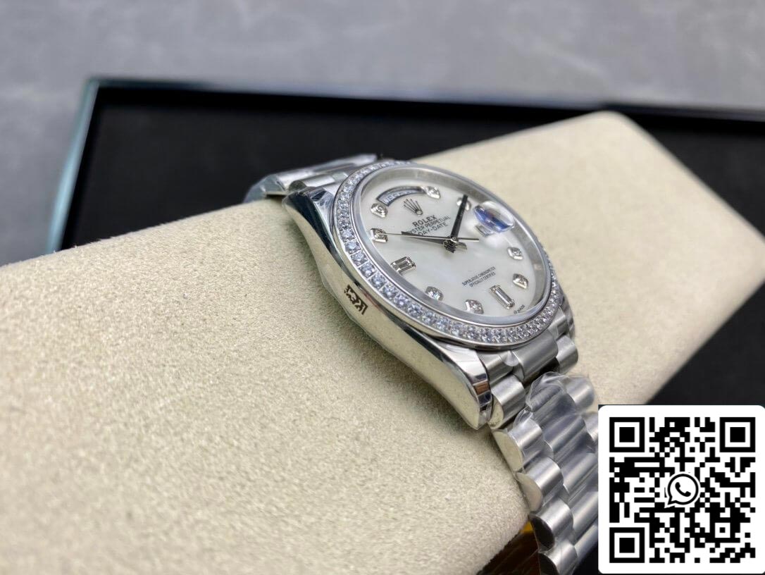 Rolex Day Date 128396TBR-0005 1:1 Best Edition EW Factory Fritillary Quadrante