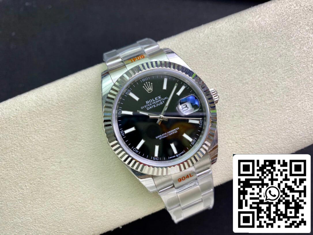 Rolex Datejust M126334-0017 1:1 Mejor edición EW Factory esfera negra