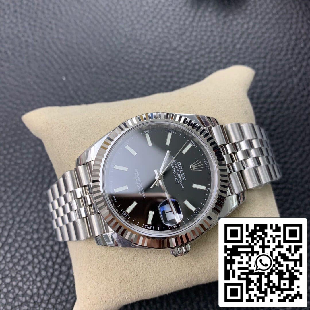 Rolex Datejust M126334-0018 1:1 Mejor edición EW Factory esfera negra