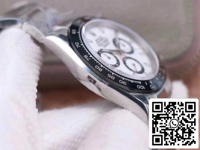 Rolex Cosmograph Daytona M116500LN-0001 1:1 Best Edition Noob Factory White Dial Swiss ETA4130