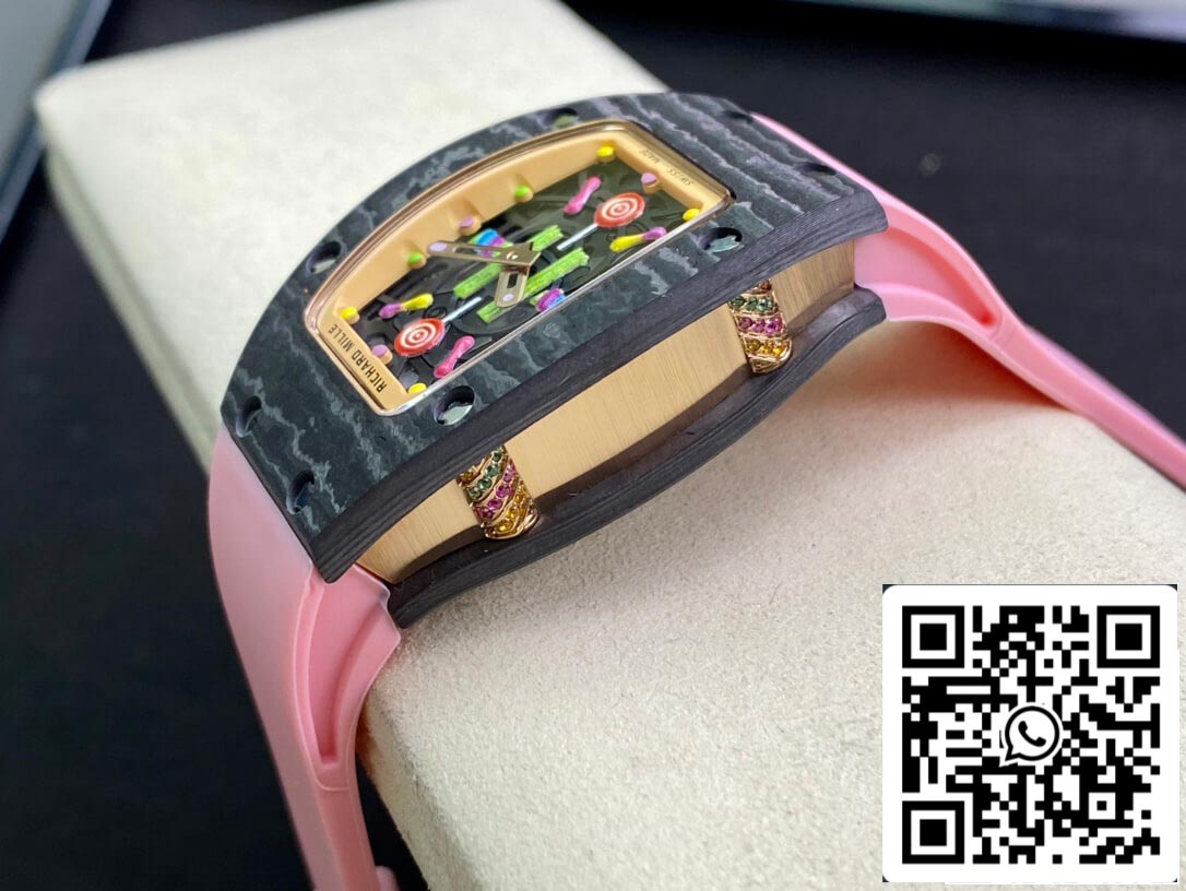 Richard Mille RM-07 Bon Bon 1:1 Mejor Edición RM Factory Correa Rosa