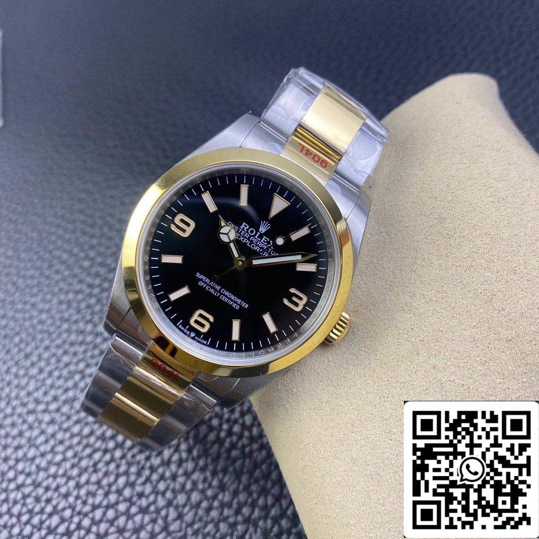 Rolex Explorer M124273-0001 1:1 Mejor Edición EW Factory Oro Amarillo