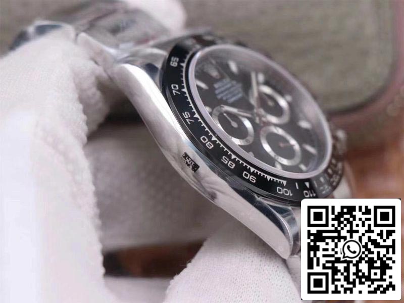 Rolex Cosmograph Daytona M116500LN-0002 1:1 Mejor Edición Noob Factory Esfera Negra Suiza ETA4130