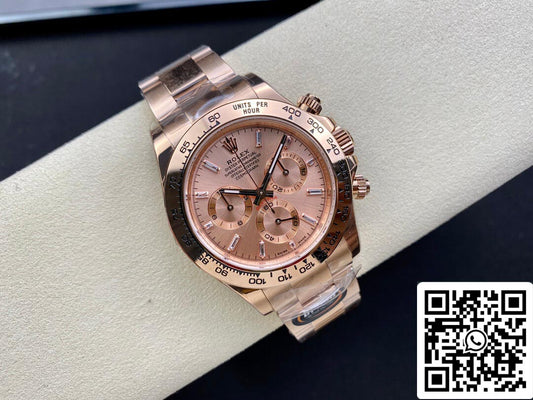 Rolex Daytona M116505-0012 1:1 Mejor Edición BT Factory Oro Rosa